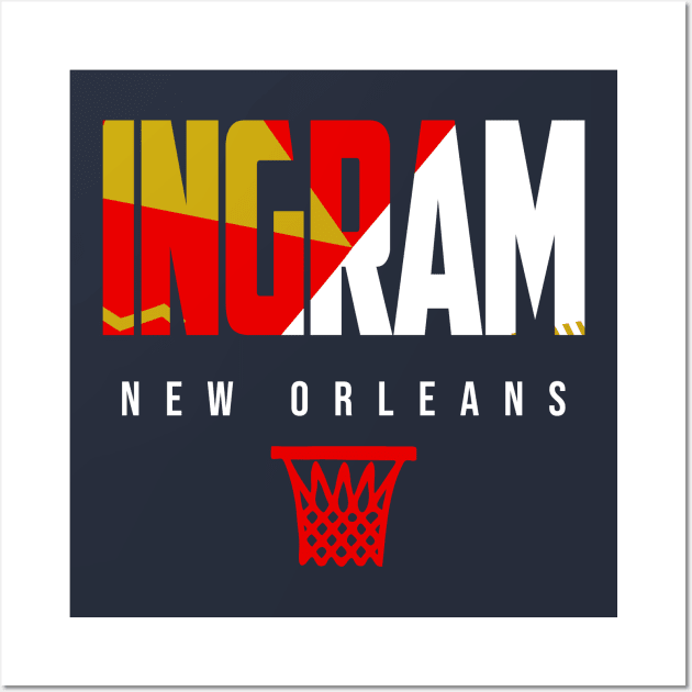 Ingram New Orleans Basketball Warmup Wall Art by funandgames